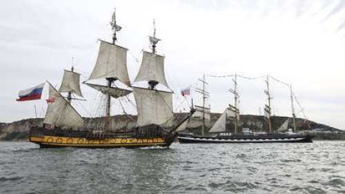 Fêtes maritime de Brest : interdit d'accès, le navire russe 