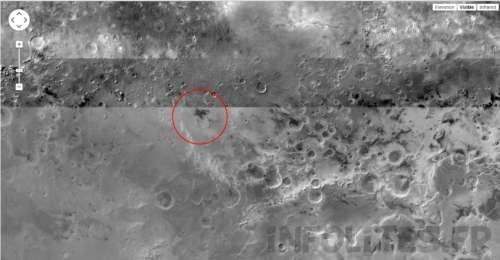 Une signe d’habitation sur Google Mars ??
