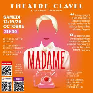 Madame, pièce à l’humour grinçant sur Madame Claude au Théâtre Clavel à Paris