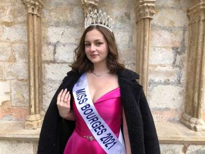 Concours	            Justine Piette, heureuse Miss Bourges 2021