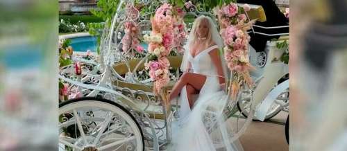 Britney Spears : les images de son mariage kitsch à Los Angeles