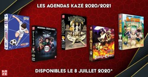 Kazé présente ses agendas 2020-2021