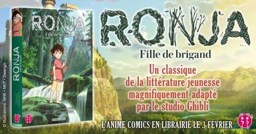 L’anime comics Ronja, fille de brigand annoncé par nobi nobi!