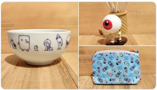 Des goodies Shigeru Mizuki sur la boutique de Cornélius