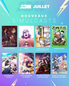 ADN complète son line-up de simulcasts pour cet été