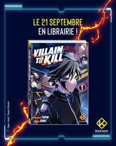 Le webtoon Villain to Kill annoncé par Kotoon