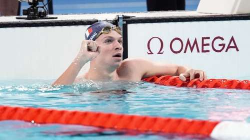 Léon Marchand, quadruple champion olympique de natation, il a reçu 