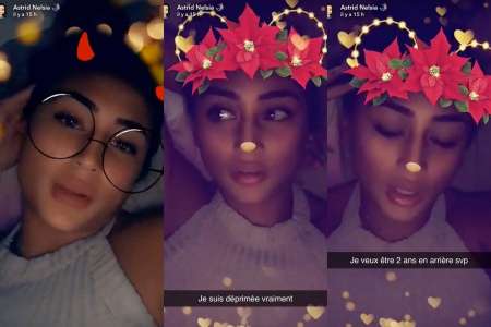 Déprimée, Astrid Nelsia se confie sur Snapchat : « J’ai envie de mourir »