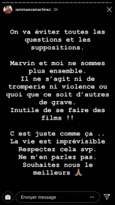 CHOC : Maeva officialise sa rupture avec Marvin !