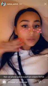 Astrid Nelsia pointée du doigt pour se faire de l’argent sur Tik Tok. Elle répond