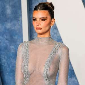 Emily Ratajkowski s’adresse à ces photos de maquillage de Harry Styles