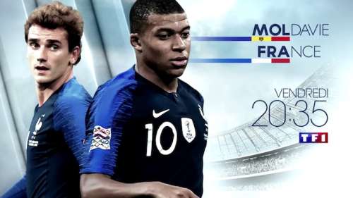 Ce soir à la télé :  Moldavie/France (direct, live, replay, streaming, score en temps réel et résultat final)