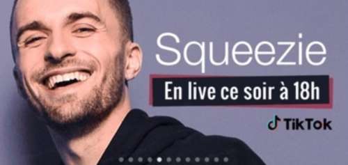 Squeezie en live sur TikTok