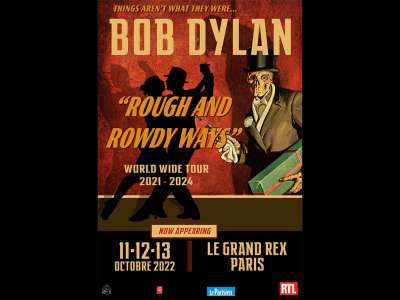 La tournée Rough And Rowdy Ways de Bob Dylan continue !  Spectacle 13 : Paris, Nuit 3