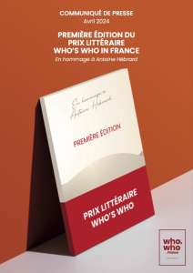 2024 signe la première édition du prix littéraire Who's who