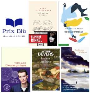 Les cinq romans retenus pour le Prix Blù - Jean-Marc Roberts 2022