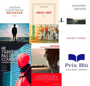 Les cinq romans de la sélection du prix Blù Jean-Marc Roberts 2021