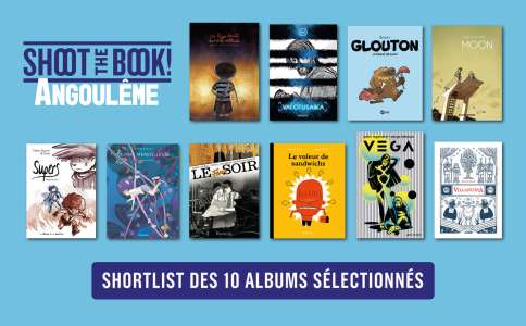 10 albums BD mis en avant pour Shoot the Book, à Angoulême
