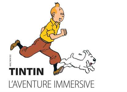 Une aventure immersive de Tintin, à L'Atelier des Lumières