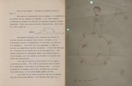 Un rarissime tapuscrit du Petit Prince mis en vente