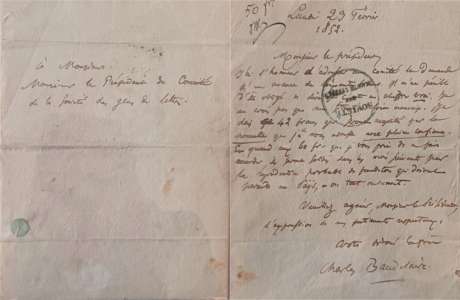 Vol : 43 ans après, des lettres de Baudelaire et Maupassant rendues