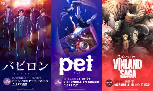 Kazé va sortir les anime Pet, Vinland Saga et Babylon en Blu ray / DVD