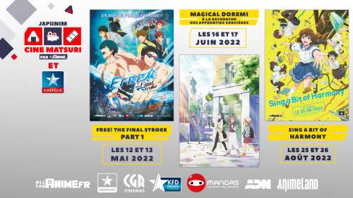 All The Anime annonce l’event Cine Matsuri avec Free!, Magical Doremi et Sing a Bit of Harmony