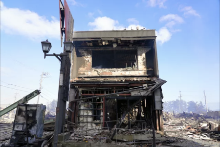 Le musée Gô Nagai consummé par les flammes après le tremblement de terre de la préfecture d’Ishikawa
