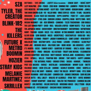 SZA, Blink-182, Tyler, le créateur pour Lollapalooza 2024