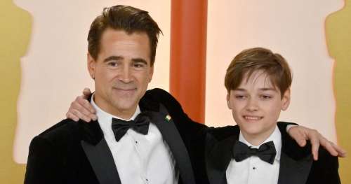Colin Farrell présente son fils sur le tapis rouge des Oscars 2023