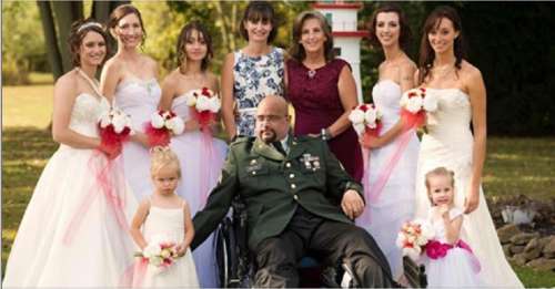 Deux semaines avant de mourir, un vétéran de l’armée américaine conduit ses sept filles à l’autel