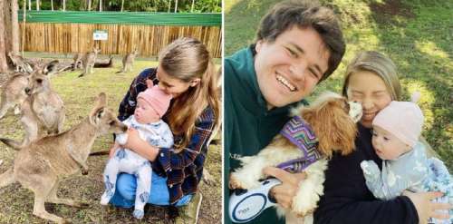 Bindi Irwin revient après une pause de sur les réseaux sociaux et partage de superbes photos de son bébé avec des kangourous et un chien