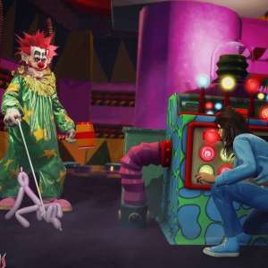 Killer Klowns from Outer Space : The Game se compare au film dont il est issu