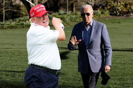 Les compétences de golf de Joe Biden comparées à celles de Donald Trump