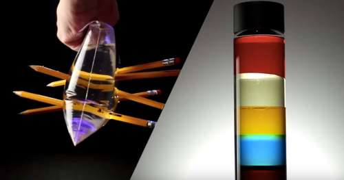 10 expériences scientifiques avec des liquides qui vont totalement vous bluffer