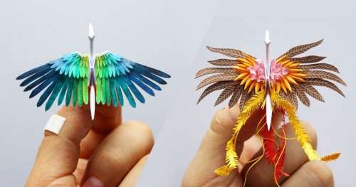 Cet artiste réalise un oiseau en origami par jour : admirez ces superbes œuvres