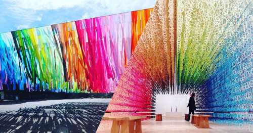 Les impressionnantes installations d’Emmanuelle vont vous plonger dans une explosion de couleurs