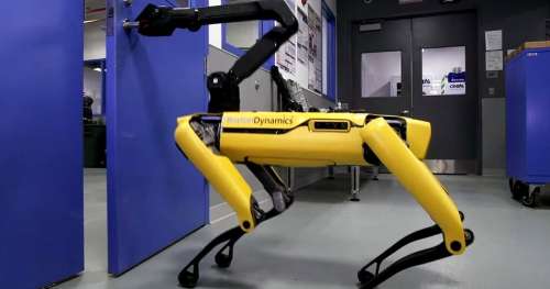 Désormais, l’étrange chien robot de Boston Dynamics est capable d’ouvrir des portes