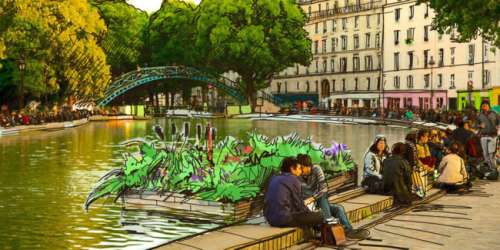 Des petits radeaux végétalisés, écologiques et peu coûteux vont nettoyer les cours d’eau à Paris