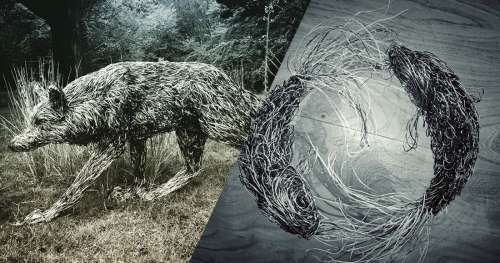 Avec du fil de fer, cette artiste réalise de magnifiques statues d’animaux plus vraies que nature