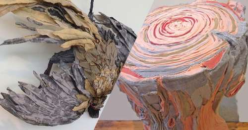 Cette artiste rend hommage à la fugacité de la vie dans d’intrigantes sculptures en tissus