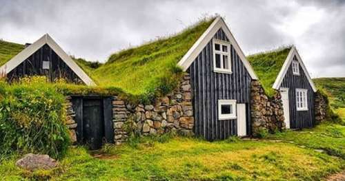 Héritage des Vikings, ces maisons végétales biodégradables se fondent dans la nature islandaise