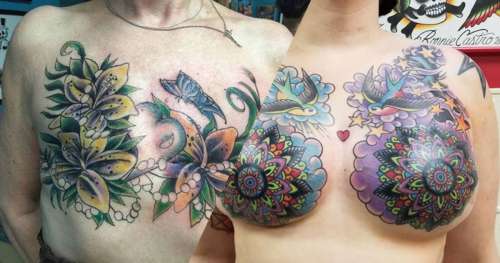 Ces femmes triomphent de leur cancer en recouvrant leurs cicatrices de magnifiques tatouages