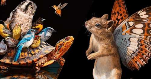 Cette artiste peint de sublimes animaux surréalistes pour dénoncer les migrations forcées