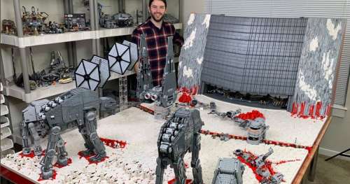 Ce fan de Star Wars reproduit la scène finale de l’épisode VIII avec 100 000 LEGO