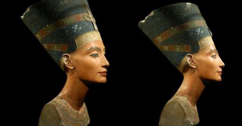 Observez gratuitement le magnifique buste de Néfertiti sous tous les angles avec ces projections 3D