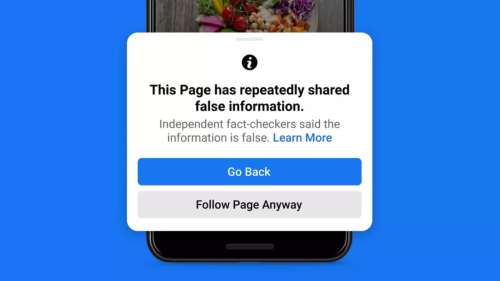 Facebook va désormais vous avertir si vous consulter des pages qui partagent des fake news