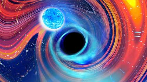 Premières détections d’étoiles à neutrons englouties par des trous noirs