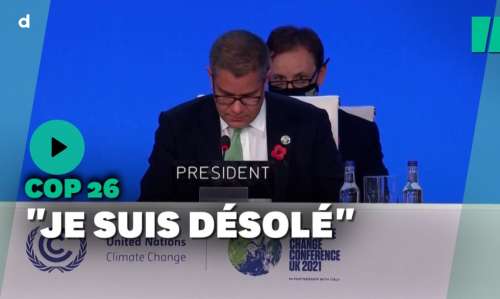 En larmes, le président de la COP26 est « profondément désolé » suite à l’échec de la conférence
