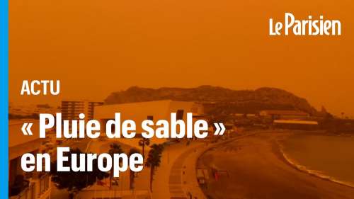Des poussières issues du Sahara atteignent la France donnant au ciel une teinte orange
